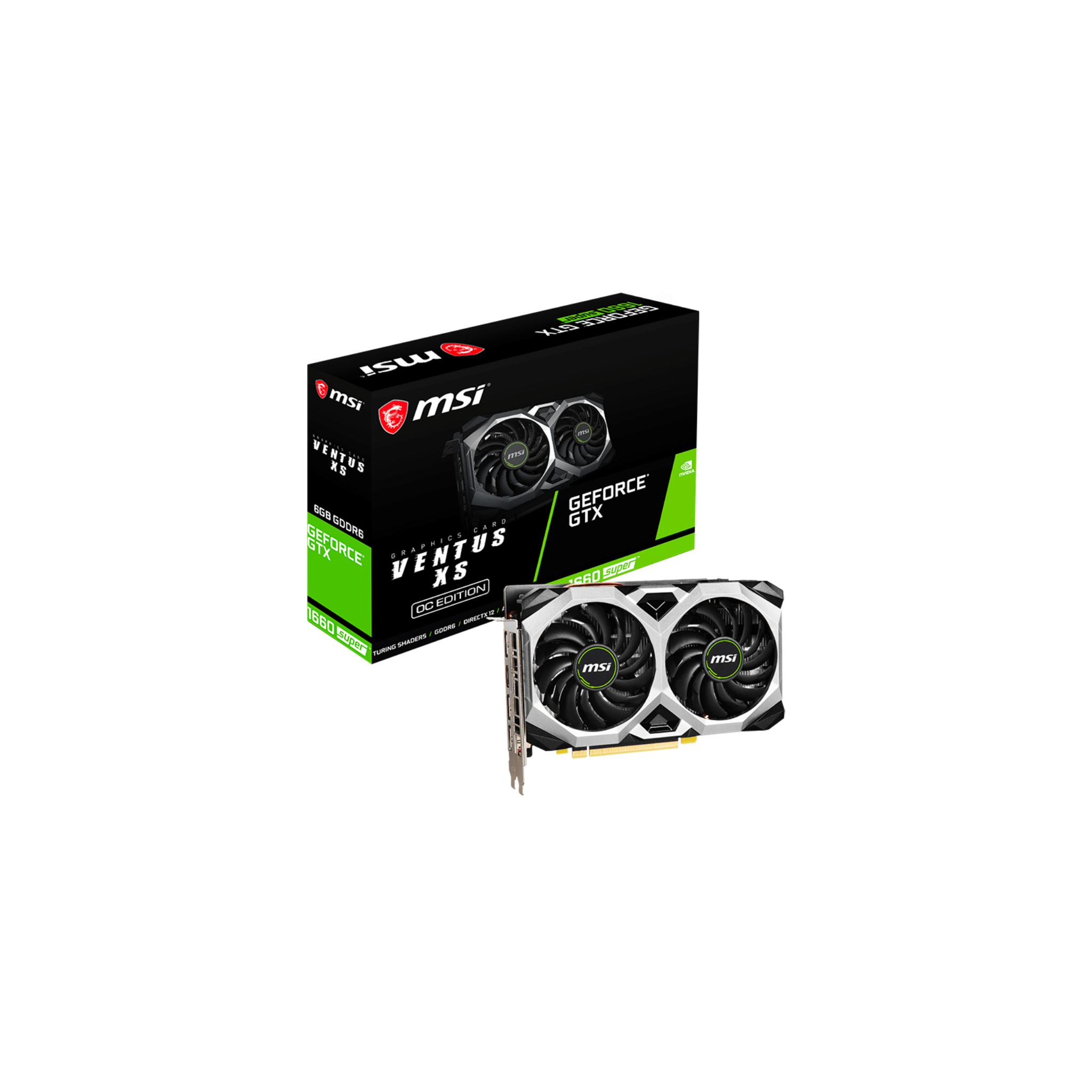 MSI GTX 1660 Super Ventus XS OC GDDR6 6gb Graphics Card MSI GTX 1660 Super Ventus XS OC GDDR6 6gb Graphics Card